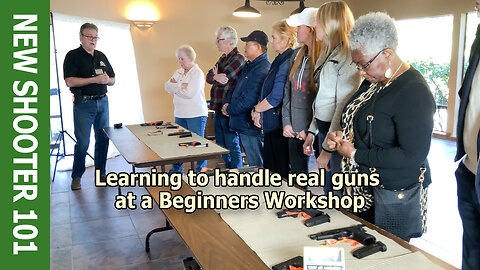 Learning to handle real guns at a Beginners Workshop
