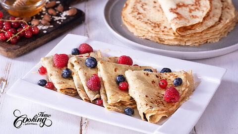 Gluten-Free Crepes - Easy Refined Sugar-Free Almond Oat Crepes Recipe