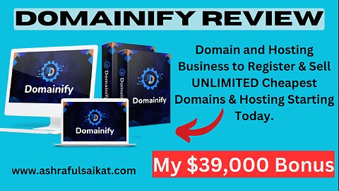 Domainify Review-sell unlimited Domain And Hosting (Domainify App By Abhijit Saha)
