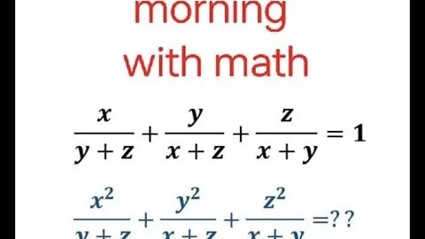 CAN YOU SOLVE THIS PROBLEM IN 5 MINUTES? stuck? Watch this video!