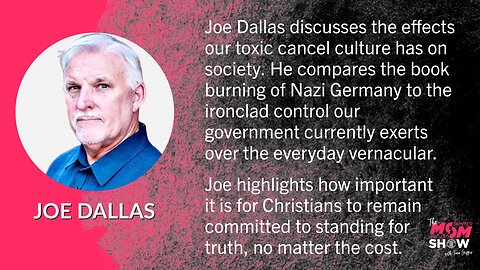 Ep. 457 - How Today’s Censored Free Speech Mirrors That of Nazi Book Burning Ritual - Joe Dallas