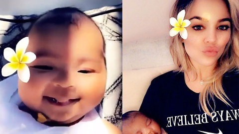 Khloe Kardashian Receives BACKLASH For Baby True Post!