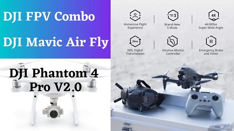 DJI FPV COMBO❤️ | DJI Phantom 4 Pro V2 |DJI Mavic Air Fly| Available On Amazon 2022 | SmartGadgets