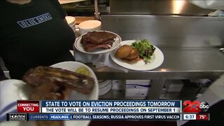 California to vote on eviction proceedings Thursday
