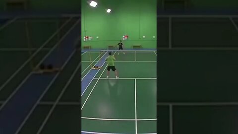 Doubles Defensive Drill for Badminton - Kevin Han #shorts