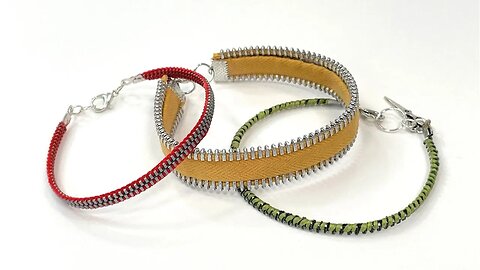 Upcycled Zipper Bracelets | 3 Simple Methods