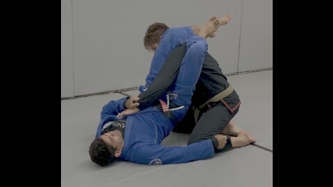 Closed Guard Sweep - Back Roll Grabbing Sleeve and Pants