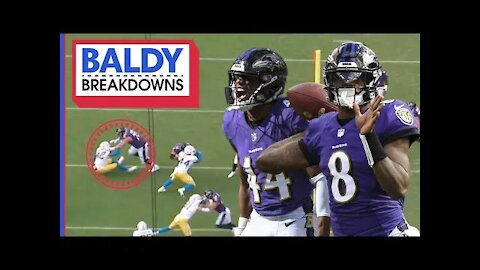 How Lamar Jackson and the Ravens Dominated the Chargers | Baldy Breakdowns