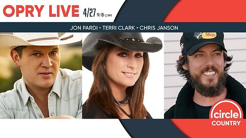 Opry Live 04/27/2024 - Jon Pardi, Terri Clark, and Chris Janson