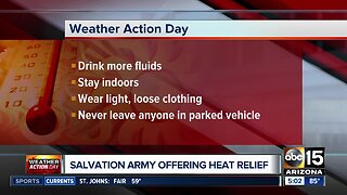 Heat-relief stations set up in the Valley