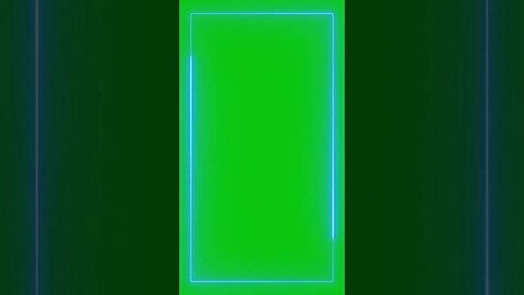 Blue Neon Border Green Screen Overlay Motion Graphics Copyright Free