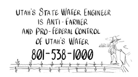 Utah is anti-Farmer, anti-Home Builder & Pro-Federal Control of Utah's Water