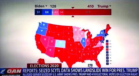 🇺🇸 Alleged Server Seized by US Military shows Trump won with 410 Electoral Votes