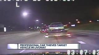 Professional car thieves target vehicle in Livonia?