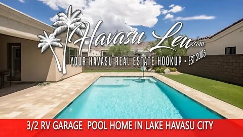 Lake Havasu RV Garage Pool Home in The Foothills Estates 6030 Circula De Hacienda MLS 1022610