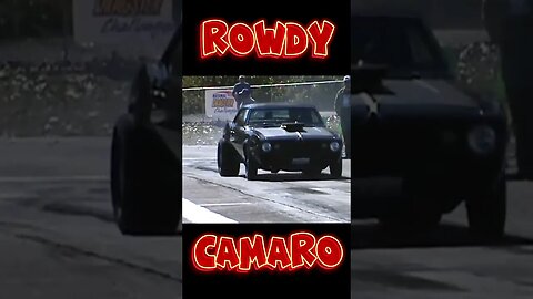 Rowdy Old School Camaro Crossed Up Burnout! #shorts