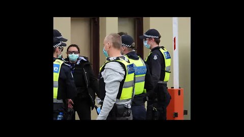 Shrine Protest 12/09/20 - Faces Down In the Mud - Melbourne Australia