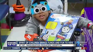 Kids at Mt. Washington Pediatric Hospital celebrate Halloween