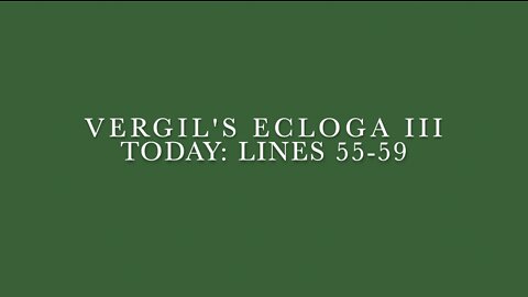 Vergil Ecloga III Lines 55–59