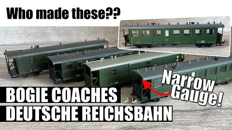 Even more weird coaches! Narrow gauge Deutsche Reichsbahn vintage models