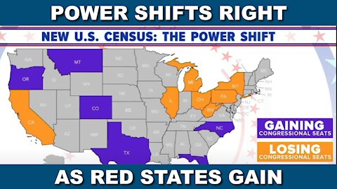 Political Power Shifts to Right as Red States Gain Population in 2020 Census