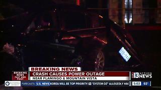 Crash near Flamingo Road and Mountain Vista