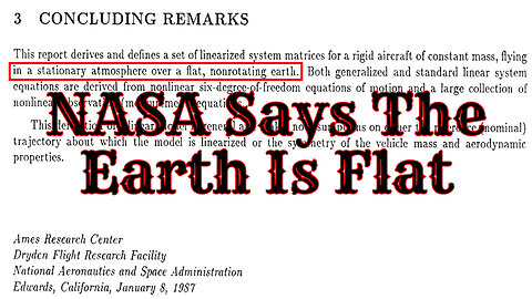 NASA Says The Earth Is Flat
