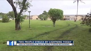 Two people struck by lightning in Florida