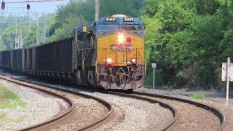 CSX U507 Empty Coal Train from Marion, Ohio August 21, 2021