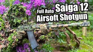 Invisible Ghillie turns Airsoft Players into Swiss Cheese with terrifying Full Auto Shotgun...