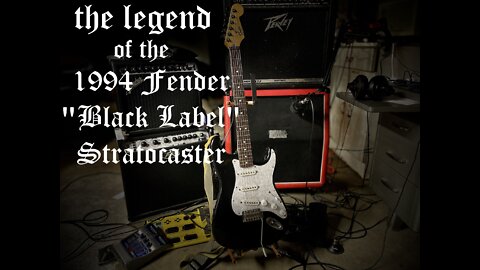 The Legend of the 1994 Fender "Black Label" Squier Series Stratocaster - History and Restoration!