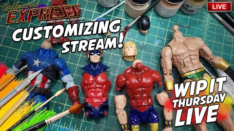 Customizing Action Figures - WIP IT Thursday Live - Episode #1 - Solo Painting, Sculpting, and More!