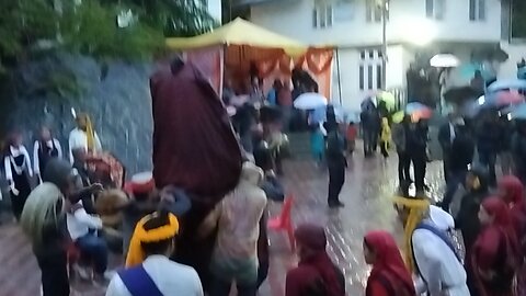 God's ratha|Dancing with people#full rain |traditional