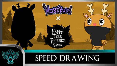 Speed Drawing: Happy Tree Friends Fanon - Lenny | Mobebuds Style