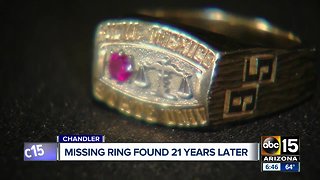 Lost class ring found, returned to Valley man decades later