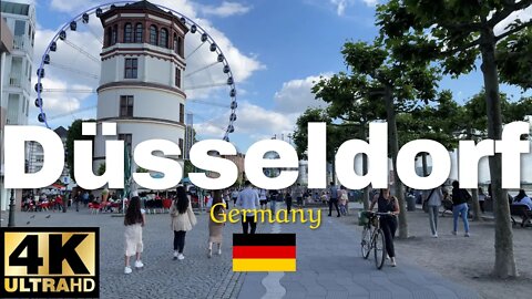 Düsseldorf, Germany Walk Tour (4K Ultra HD)