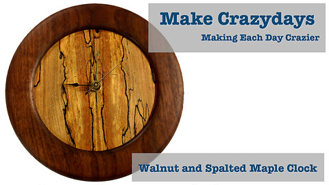 Walnut and Spalted Maple Clock