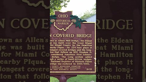 Exploring Interesting Places Across the US - ELDEAN COVERED BRIDGE in Troy, Ohio