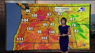 Triple digit highs continue for a couple more days