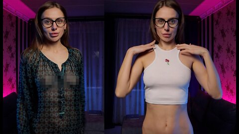 ❤️ Transparent Try-on Haul with Tina _ See through clothes.