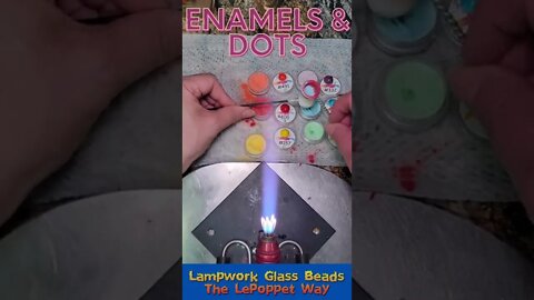 Lampwork Glass Beads: Enamel Dots