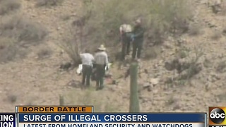 Watch groups report surge in people trying to cross Mexico border into U.S.