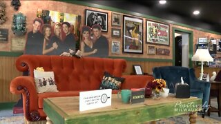 "Friends couch" a big attraction and fundraiser at Cup O' Joe