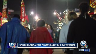 South Florida Fair closes early due to wet weather