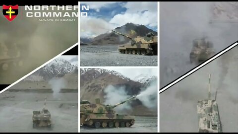 Indian Army Guns At Ladakh