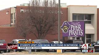 Threatening, racist graffiti found in Piper High School bathroom