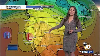 10News Pinpoint Weather with Meteorologist Angelica Campos