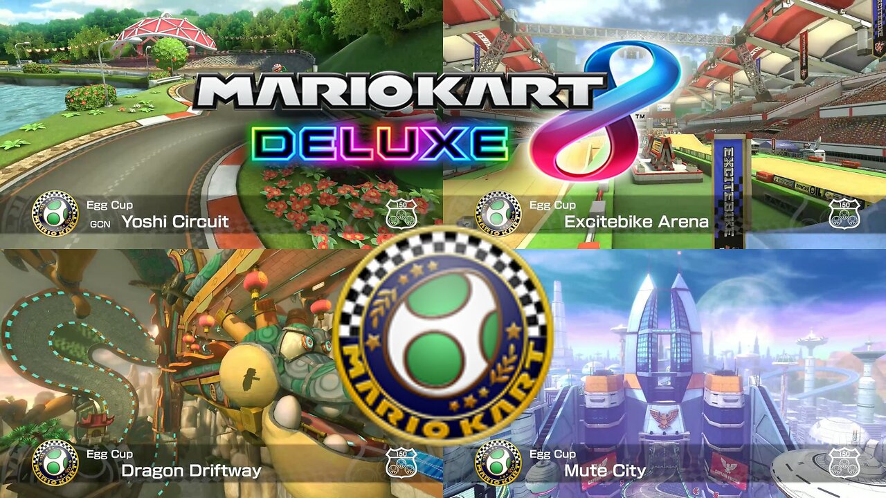 Mario Kart 8 Deluxe 150cc Egg Cup 150cc Playthrough Nintendo Switch 3291