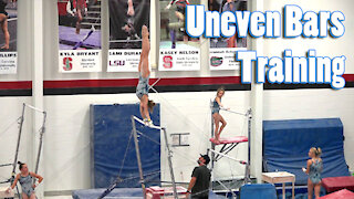 Uneven Bars Training | Whitney Bjerken Gymnastics