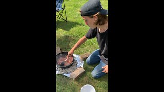 Jambalaya in Dutch Oven Part 1